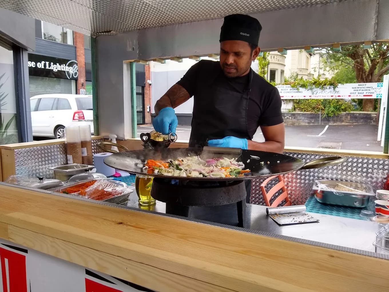Sri Lankan catering spread by Kottu Hut Bristol