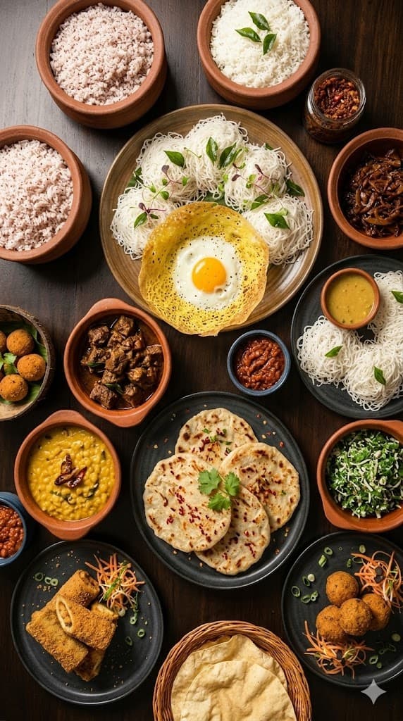 Sri Lankan food at Kottu Hut Bristol — kottu roti, hoppers and curries